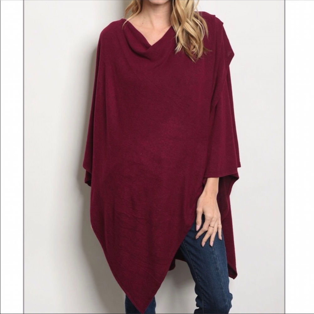 Deep Burgundy Sweater - size M